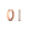 Load image into Gallery viewer, Pave Diamond Hoops Earrings