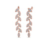 Load image into Gallery viewer, pave-diamond-leaf-drop-earring-in-14K-rose-gold-FD-EAR8334-NL-RG