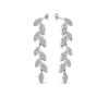 Load image into Gallery viewer, pave-diamond-leaf-drop-earring-in-14K-white-gold-FD-EAR8334-NL-WG