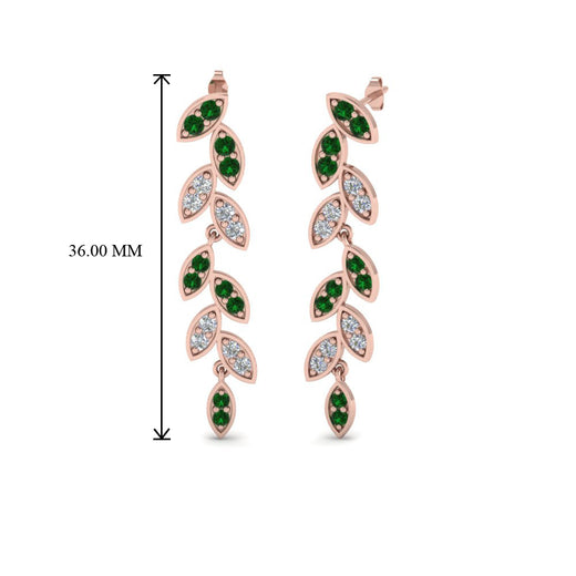 pave-diamond-leaf-drop-earring-with-emerald-in-14K-rose-gold-FD-EAR8334GEMGR-NL-RG