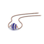 Load image into Gallery viewer, pave-diamond-sphere-pendant-with-blue-sapphire-in--FDPD8433GSABL-NL-RG
