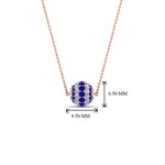Load image into Gallery viewer, pave-diamond-sphere-pendant-with-blue-sapphire-in--FDPD8433GSABL-NL-RG

