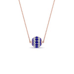 Load image into Gallery viewer, pave-diamond-sphere-pendant-with-blue-sapphire-in--FDPD8433GSABL-NL-RG
