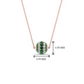 Thumbnail 42 - pave-diamond-sphere-pendant-with-emerald-in--FDPD8433GEMGR-NL-RG