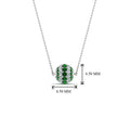 Thumbnail 66 - pave-diamond-sphere-pendant-with-emerald-in--FDPD8433GEMGR-NL-WG