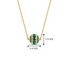 Load image into Gallery viewer, pave-diamond-sphere-pendant-with-emerald-in--FDPD8433GEMGR-NL-YG