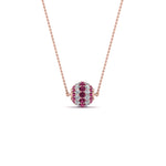 Load image into Gallery viewer, pave-diamond-sphere-pendant-with-pink-sapphire-in--FDPD8433GSADRPI-NL-RG
