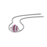 Load image into Gallery viewer, pave-diamond-sphere-pendant-with-pink-sapphire-in--FDPD8433GSADRPI-NL-WG

