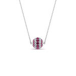 Load image into Gallery viewer, pave-diamond-sphere-pendant-with-pink-sapphire-in--FDPD8433GSADRPI-NL-WG
