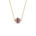 Load image into Gallery viewer, pave-diamond-sphere-pendant-with-pink-sapphire-in--FDPD8433GSADRPI-NL-YG
