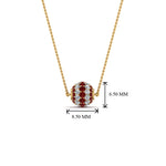 Load image into Gallery viewer, pave-diamond-sphere-pendant-with-ruby-in--FDPD8433GRUDR-NL-YG
