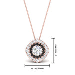 Load image into Gallery viewer, pave-double-halo-black-diamond-pendant-in-FDPD10707GBLACK-NL-RG
