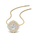 Load image into Gallery viewer, pave-double-halo-diamond-pendant-in-FDPD10707-NL-YG
