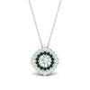 Load image into Gallery viewer, pave-double-halo-emerald-pendant-in-FDPD10707GEMGR-NL-WG