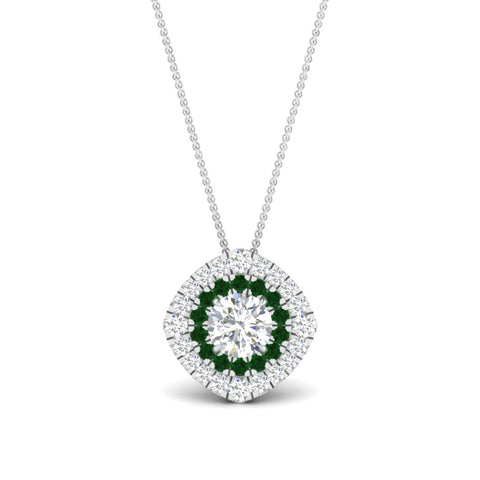 pave-double-halo-emerald-pendant-in-FDPD10707GEMGR-NL-WG