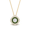 Load image into Gallery viewer, pave-double-halo-emerald-pendant-in-FDPD10707GEMGR-NL-YG