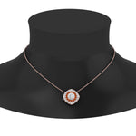 Load image into Gallery viewer, pave-double-halo-orange-sapphire-pendant-in-FDPD10707GSAOR-NL-RG
