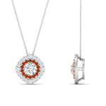 Load image into Gallery viewer, pave-double-halo-orange-sapphire-pendant-in-FDPD10707GSAOR-NL-WG
