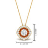 Load image into Gallery viewer, pave-double-halo-orange-sapphire-pendant-in-FDPD10707GSAOR-NL-YG