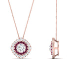 Load image into Gallery viewer, pave-double-halo-pink-sapphire-pendant-in-FDPD10707GSADRPI-NL-RG
