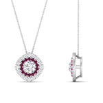 Load image into Gallery viewer, pave-double-halo-pink-sapphire-pendant-in-FDPD10707GSADRPI-NL-WG
