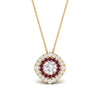 Load image into Gallery viewer, pave-double-halo-pink-sapphire-pendant-in-FDPD10707GSADRPI-NL-YG