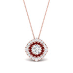 Load image into Gallery viewer, pave-double-halo-ruby-pendant-in-FDPD10707GRUDR-NL-RG
