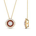 Load image into Gallery viewer, pave-double-halo-ruby-pendant-in-FDPD10707GRUDR-NL-YG
