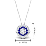 Load image into Gallery viewer, pave-double-halo-sapphire-pendant-in-FDPD10707GSABL-NL-WG
