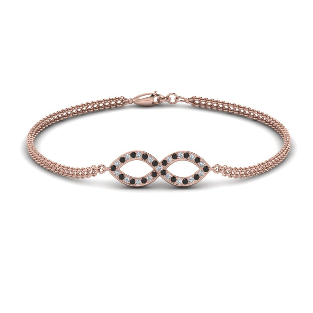 Pave Infinity Chain Bracelet
