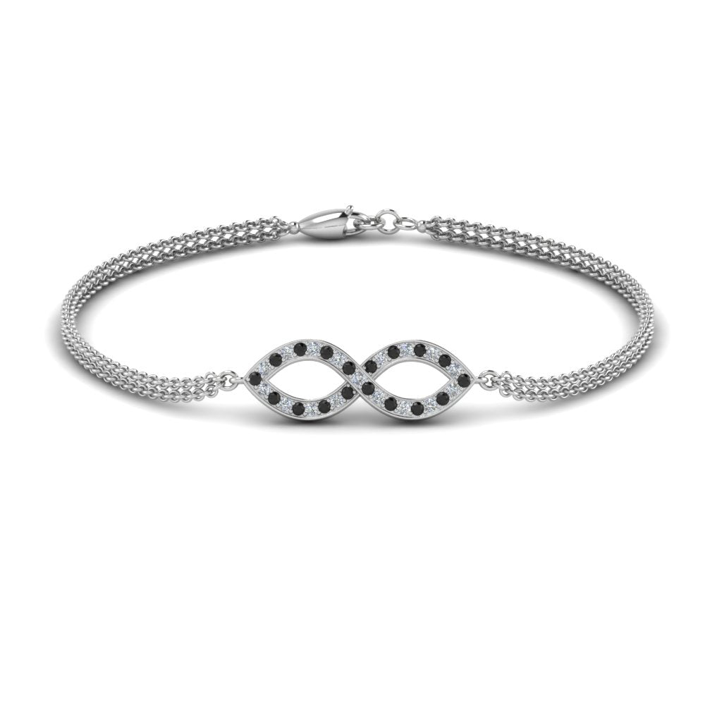 Pave Infinity Chain Bracelet