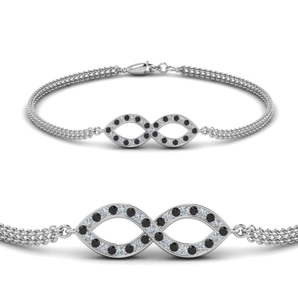 Pave Infinity Chain Bracelet