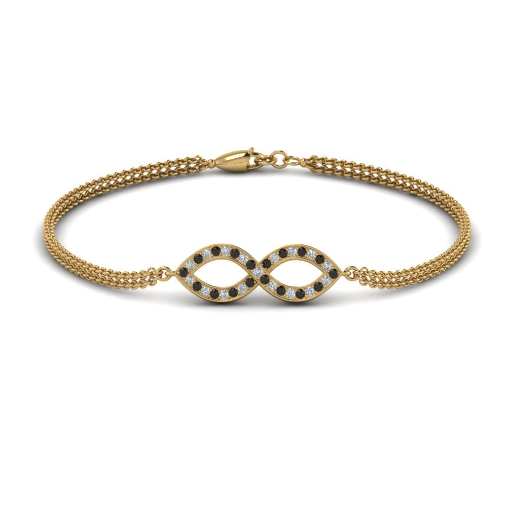 Pave Infinity Chain Bracelet