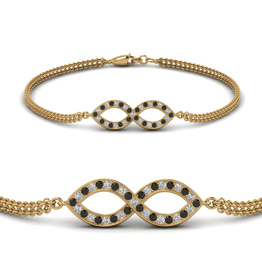 Pave Infinity Chain Bracelet