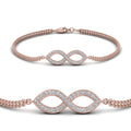 Thumbnail 2 - pave-infinity-diamond-bracelet-in-rose-gold-FDBRC9140ANGLE2-NL-RG