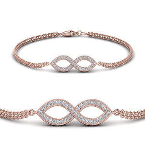 Pave Infinity Chain Bracelet
