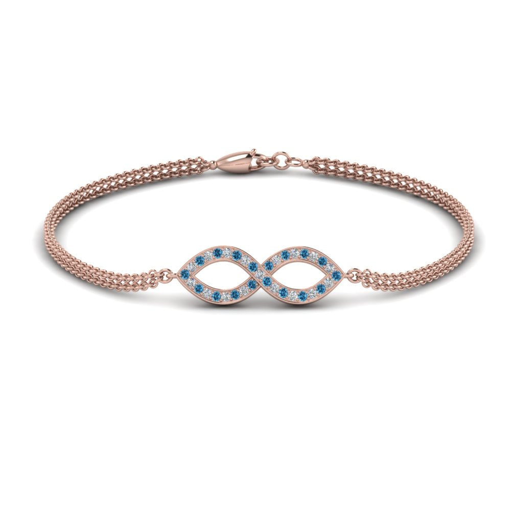 Pave Infinity Chain Bracelet