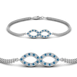 Load image into Gallery viewer, Pave Infinity Chain Bracelet
