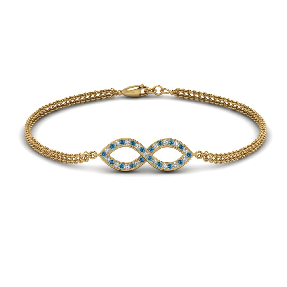 Pave Infinity Chain Bracelet