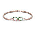 Thumbnail 19 - pave-infinity-diamond-bracelet-with-emerald-in-rose-gold-FDBRC9140GEMGR-NL-RG