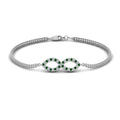 Thumbnail 46 - pave-infinity-diamond-bracelet-with-emerald-in-white-gold-FDBRC9140GEMGR-NL-WG