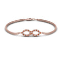Thumbnail 13 - pave-infinity-diamond-bracelet-with-orange-sapphire-in-rose-gold-FDBRC9140GSAOR-NL-RG