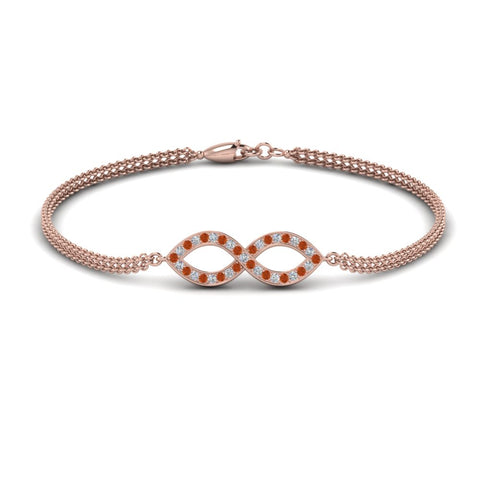 pave-infinity-diamond-bracelet-with-orange-sapphire-in-rose-gold-FDBRC9140GSAOR-NL-RG