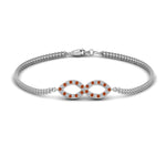 Load image into Gallery viewer, Pave Infinity Chain Bracelet
