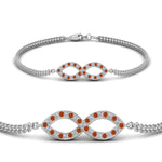 Load image into Gallery viewer, Pave Infinity Chain Bracelet
