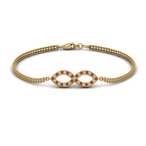 pave-infinity-diamond-bracelet-with-orange-sapphire-in-yellow-gold-FDBRC9140GSAOR-NL-YG