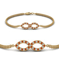 Thumbnail 65 - pave-infinity-diamond-bracelet-with-orange-sapphire-in-yellow-gold-FDBRC9140GSAORANGLE2-NL-YG