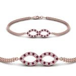 Load image into Gallery viewer, Pave Infinity Chain Bracelet
