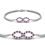 Load image into Gallery viewer, Pave Infinity Chain Bracelet
