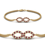Load image into Gallery viewer, Pave Infinity Chain Bracelet
